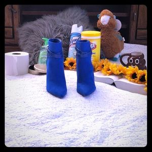 Fabulous ROYAL BLUE Stiletto Ankle Boots